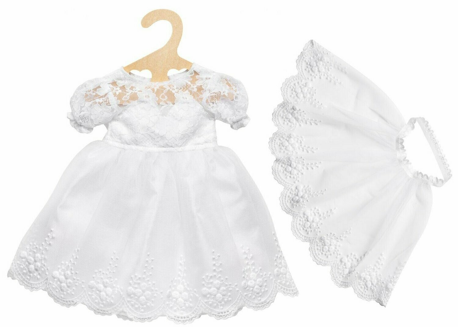 Brautkleid mit Schleier    "Sissi"  für P-Größe  35cm-45cm  ohne Puppe