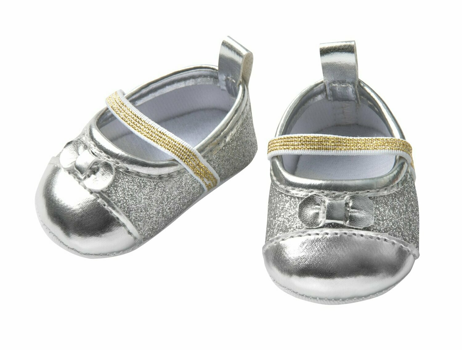 Glitzer-Ballerinas   "Silber"  für P-Größe  38cm-45cm
