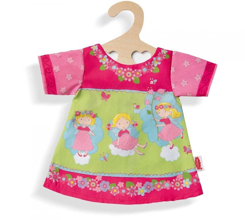 Zwei märchenhafte Kleider   "Blumenfee pink-grün und Dornröschen"   für P-Größe  28cm-35cm   ohne Puppen