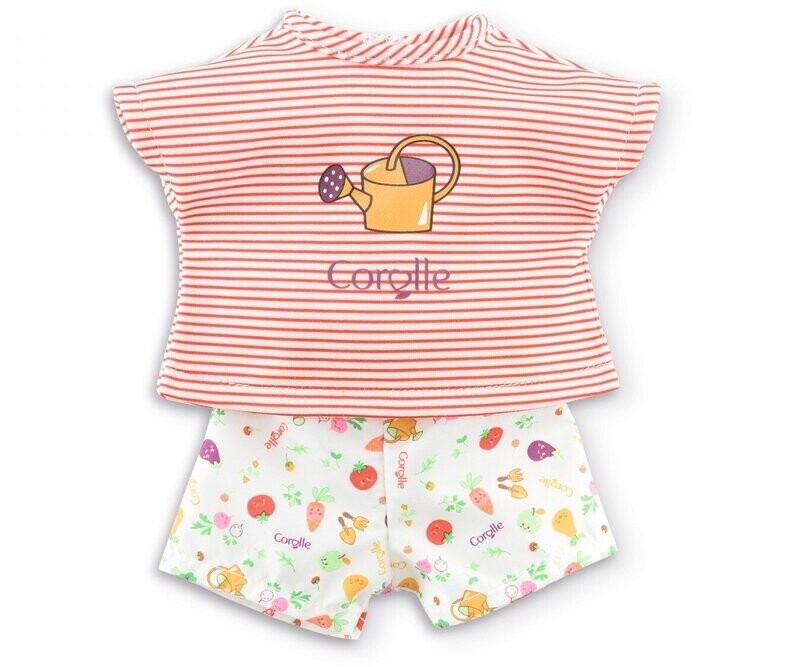 Corolle-Shorts mit T-Shirt  "Gartenspaß"  für P-Größe  36cm