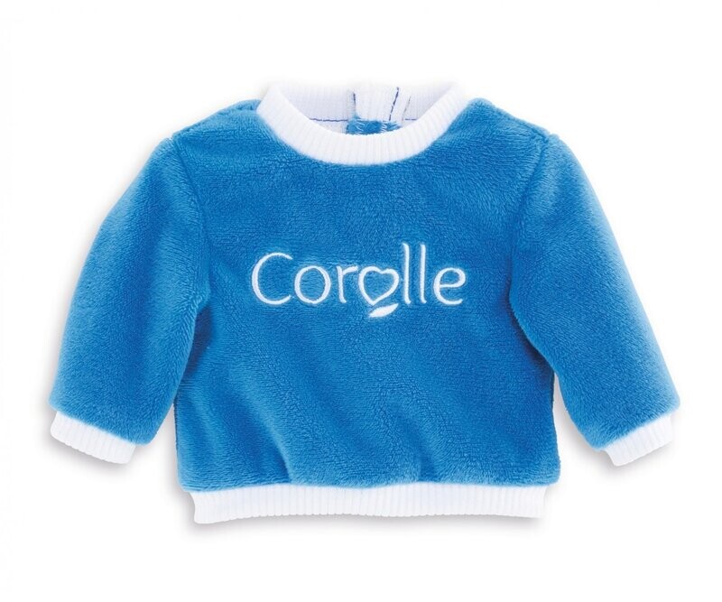 Corolle-Pullover  kuschelweich   "Blau"   für P-Größe  36cm