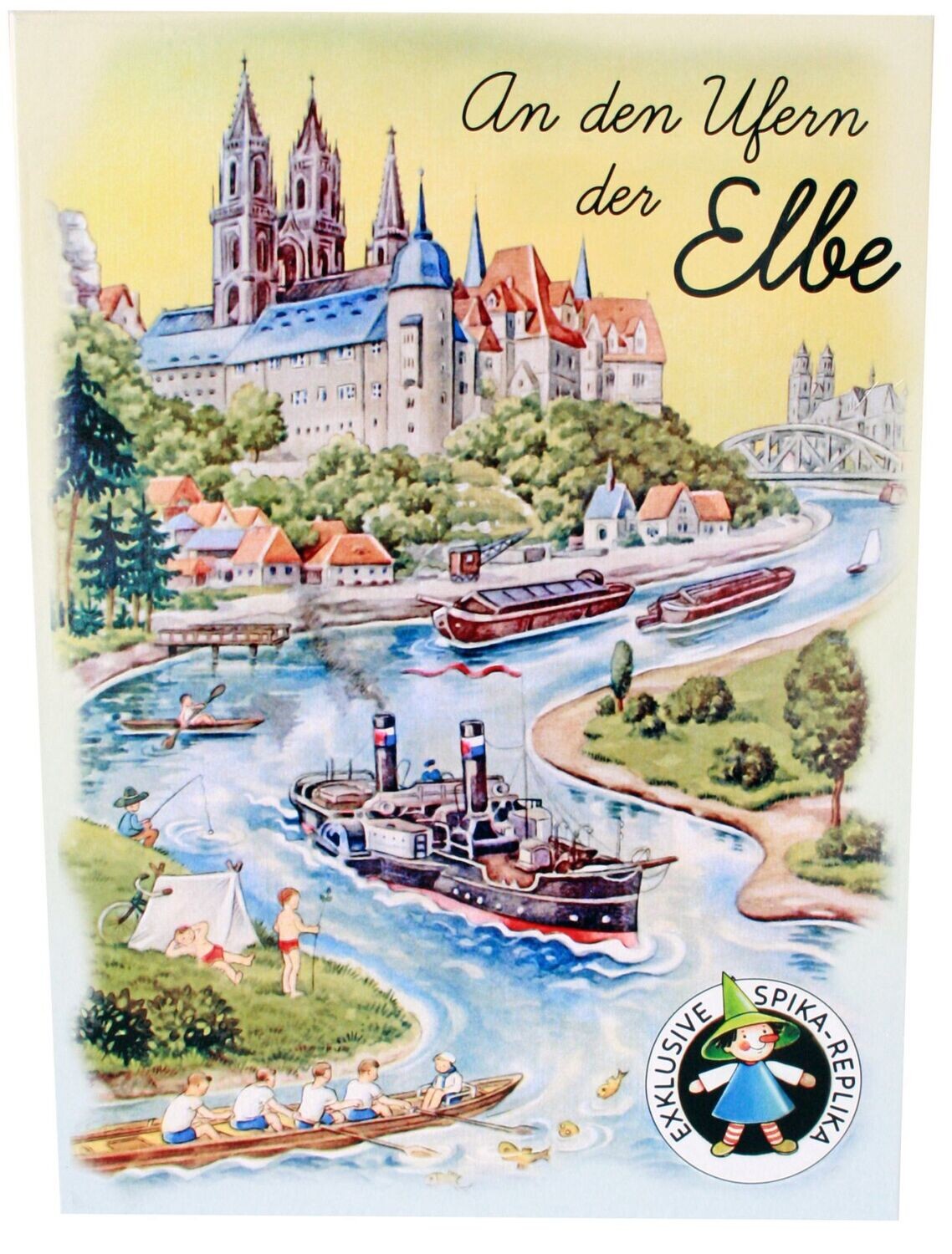 Familienspiel   "An den Ufern der Elbe"  für 2-6 Spieler   ab 6 Jahre