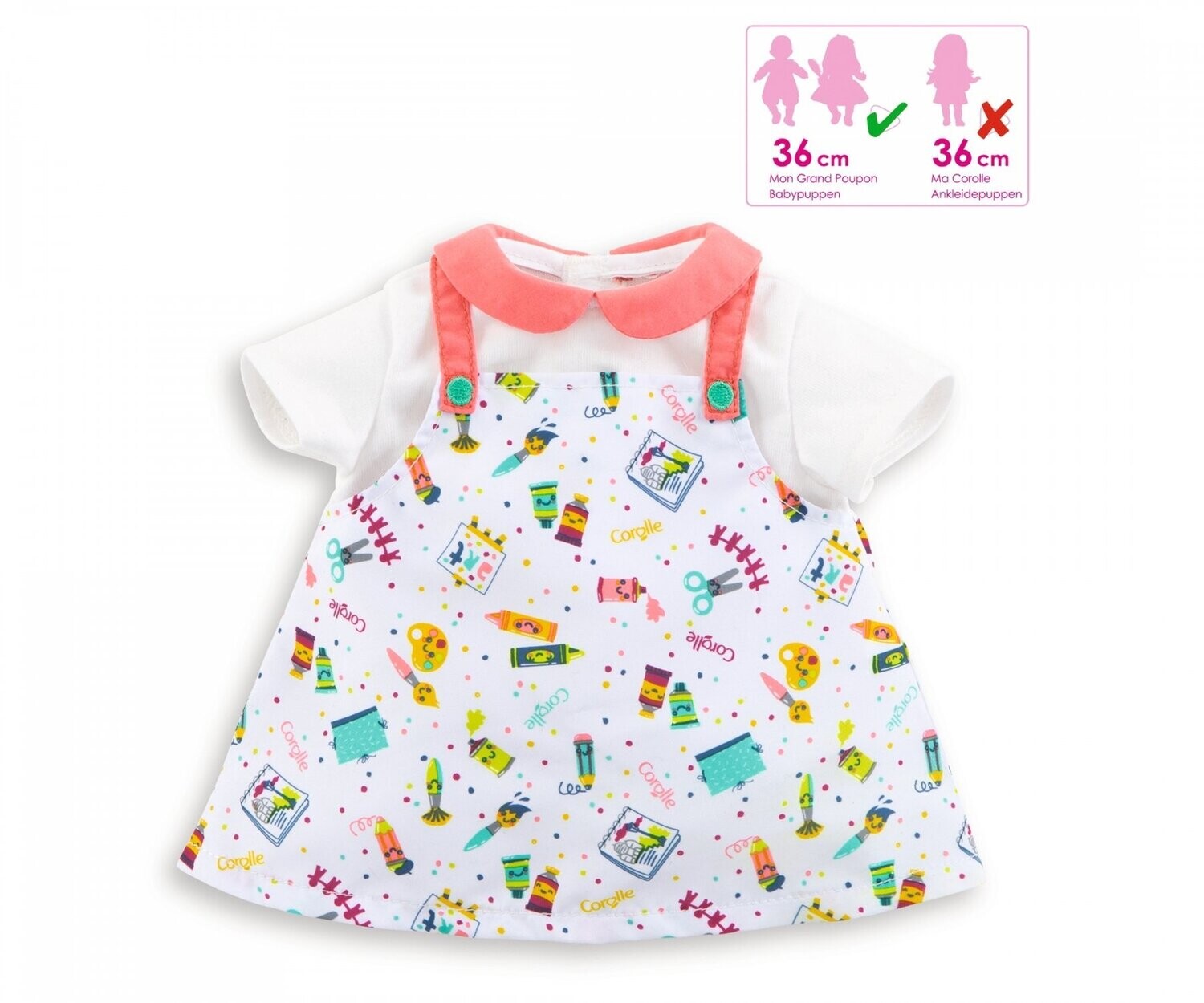 Corolle-Kleid    "Kleiner Künstler"  für P-Größe 36cm