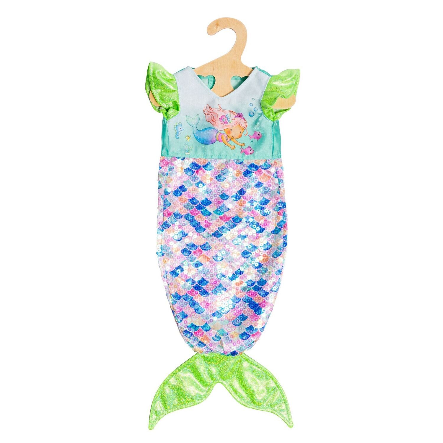Kleid mit Wendepailetten  "Meerjungfrau Yara"  für P-Größe  28cm bis 35cm