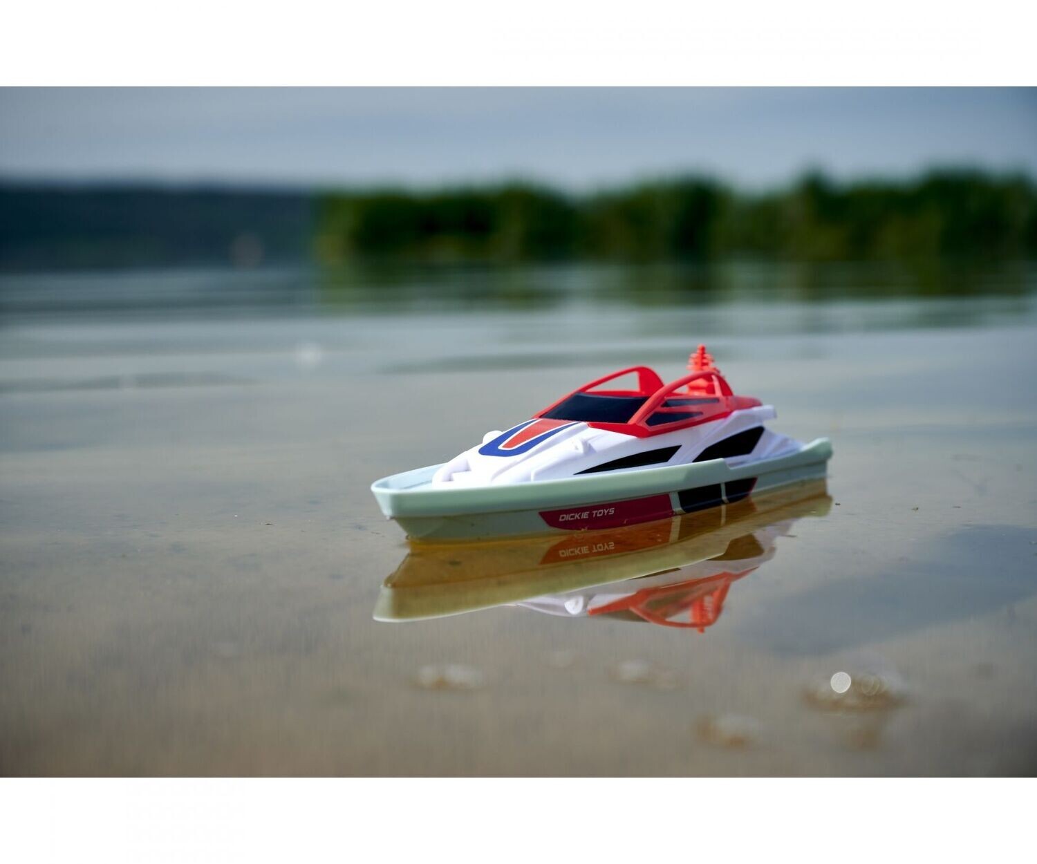 Boot mit Batterie (5x AA) "RC Sea Cruiser"  für Kinder ab 6 Jahre   ca. 34cm