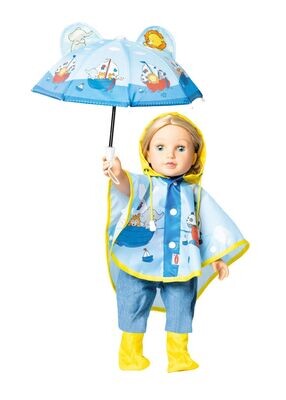 Regenbekleidung für Puppengröße 28cm - 45cm