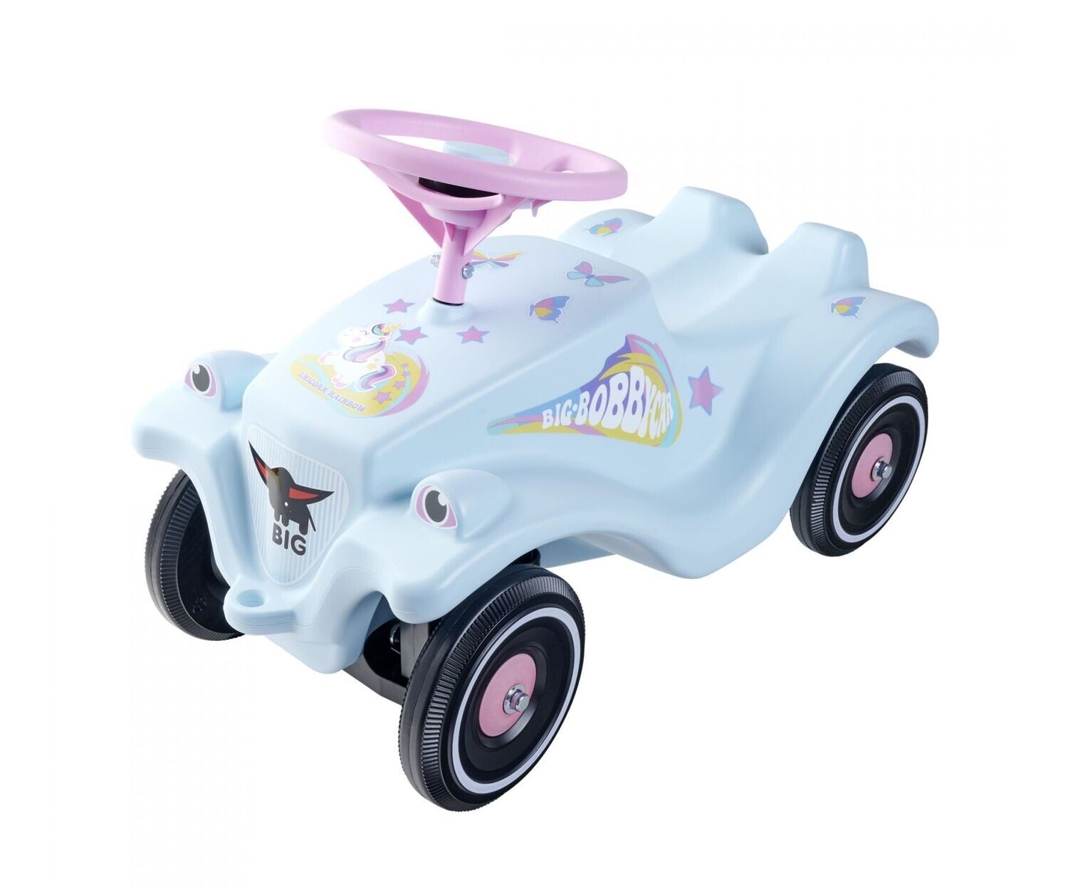 BIG Bobby Car Classic mit Aufbauanleitung-BL06   "Einhorn"   ca. 58x30x38cm   Tragkraft bis 50kg