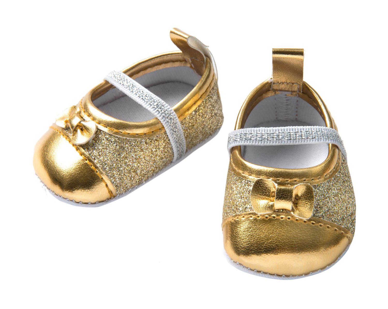 Glitzer-Ballerinas   "Gold"  für P-Größe 38cm - 45cm