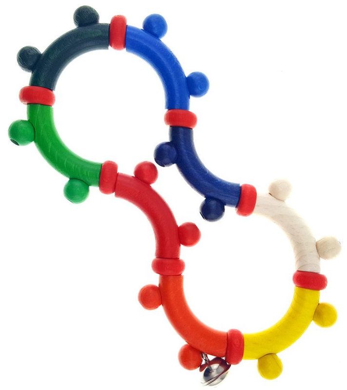 Motorik-Rassel   "8-bunt"   17x9x1,5cm