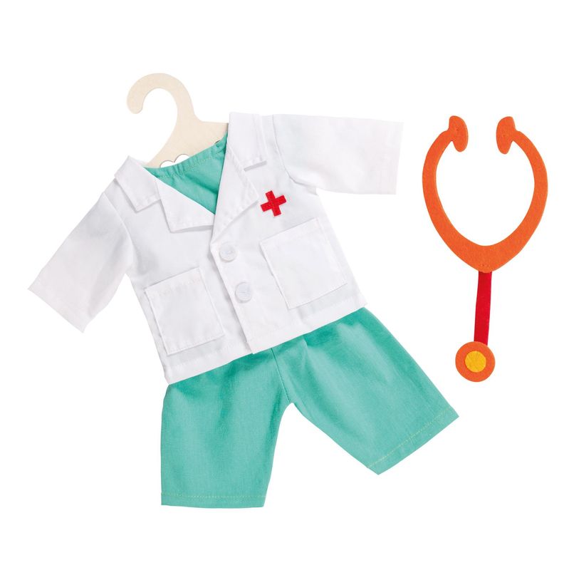 Arzt-Outfit mit Stethoskop  für P-Größe 35cm - 45cm