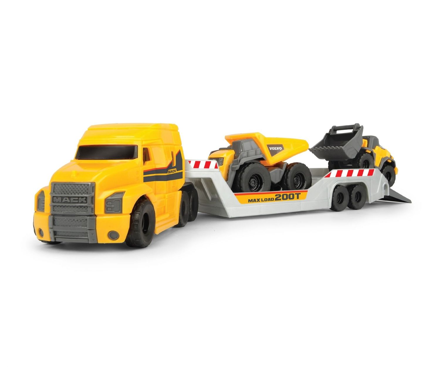 Volvo Mack Truck mit 2 Volvo-Fahrzeugen  insgesamt ca. 32cm