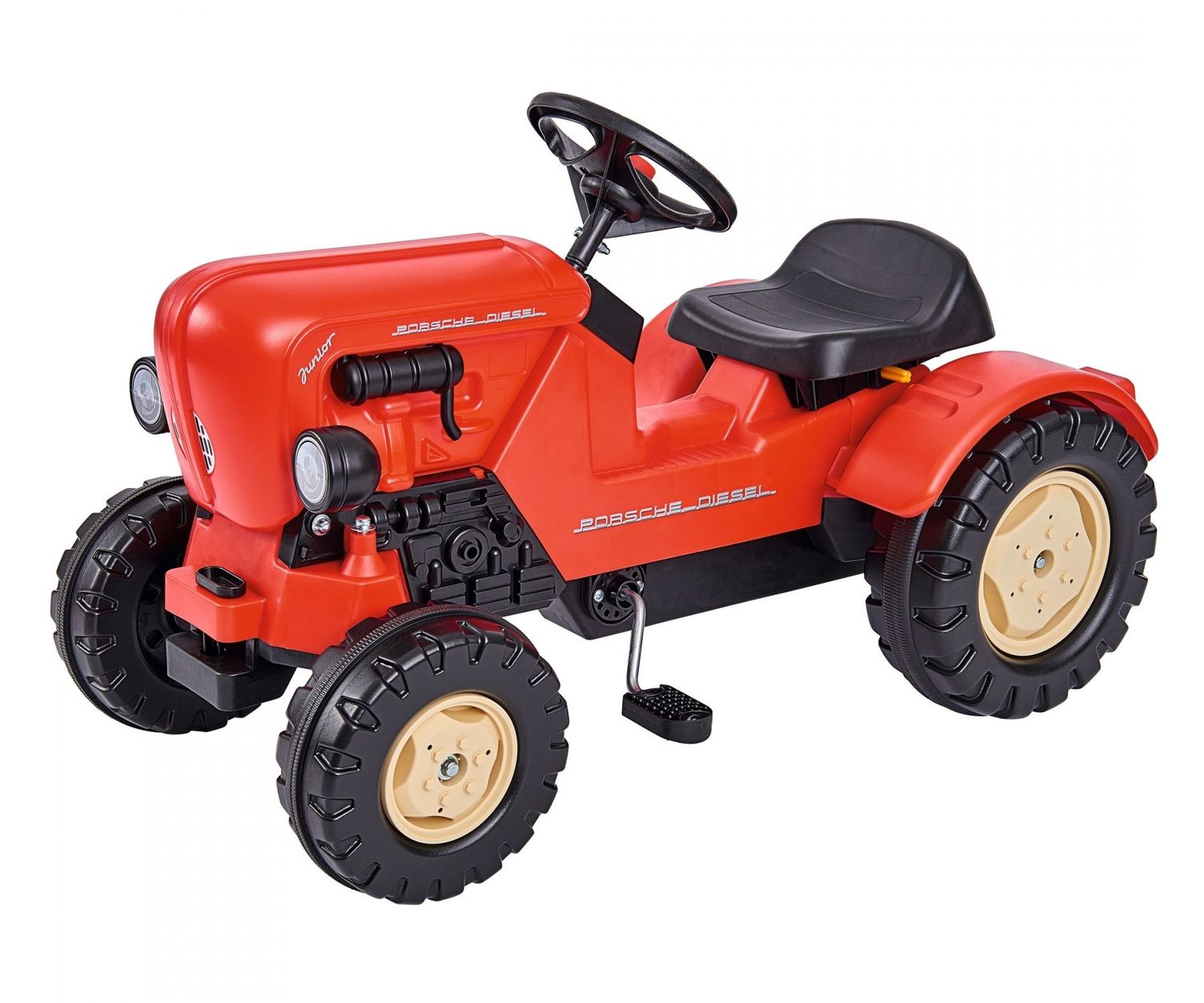 Dreirad-Traktor   "Porsche-Diesel Junior"  für Kinder mit der Größe von 95cm  bis  115cm, einer Tragkraft bis 50kg und Aufbauanleitung-BL20 ca. 88x46x54cm