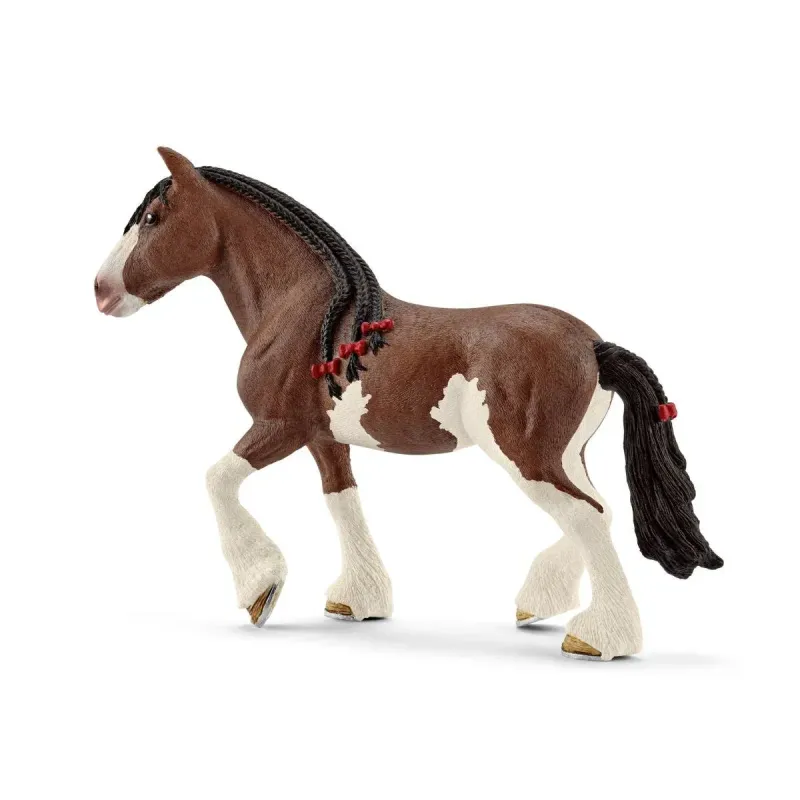 Im Set:   Clydesdale Stute  ca. 13,5x4x12,5cm und Clydesdale-Fohlen  ca. 8,3x3,7x7,9cm