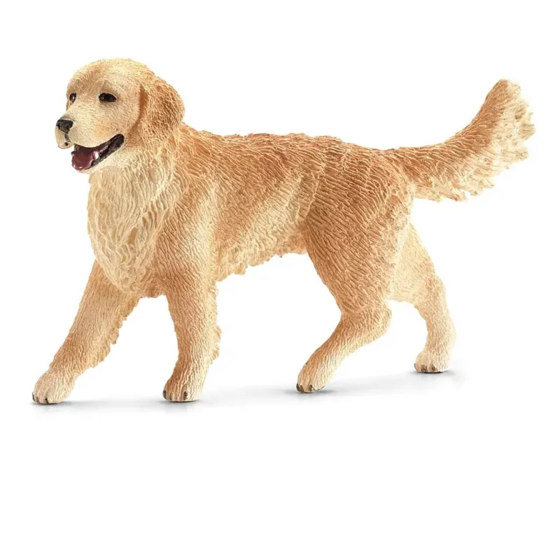 Im Set: Golden Retriever Hündin  ca. 2x7x5cm, Golden Retriever Welpe  ca. 4,6x2,1x3,4cm