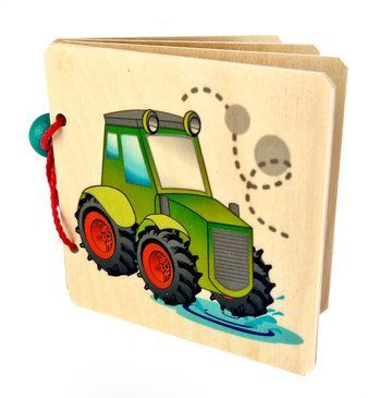 Holz-Bilderbuch   "Auto"