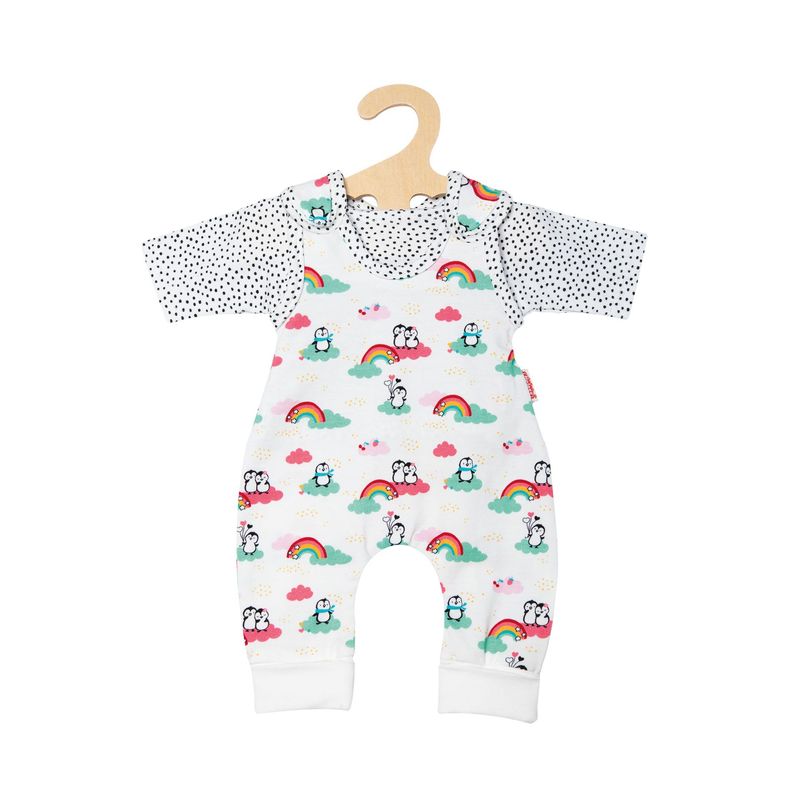 Strampler mit T-Shirt   "Pinguin Pünktchen"   28cm 35cm