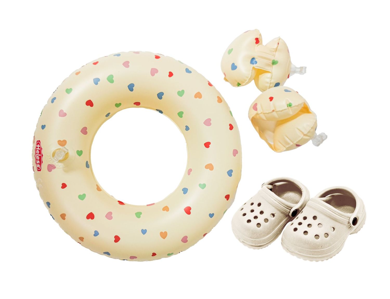 Schwimmset mit Clogs Schwimmset mit Clogs "Herz-Konfetti" 35cm-45cm