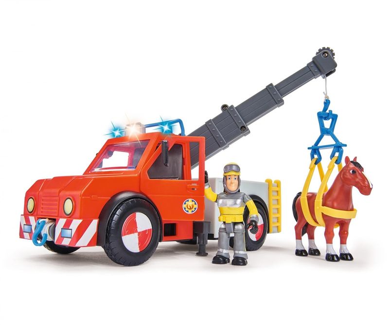 Sam Phönix Fahrzeug mit Figur und Pferd   ca. 23cm