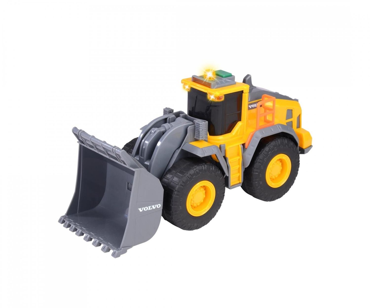 Volvo Radlader mit großer Schaufel, Licht, Sound und Batterien Volvo Radlader mit großer Schaufel, Licht, Sound und Batterien "Wheel Loader" ca. 23cm
