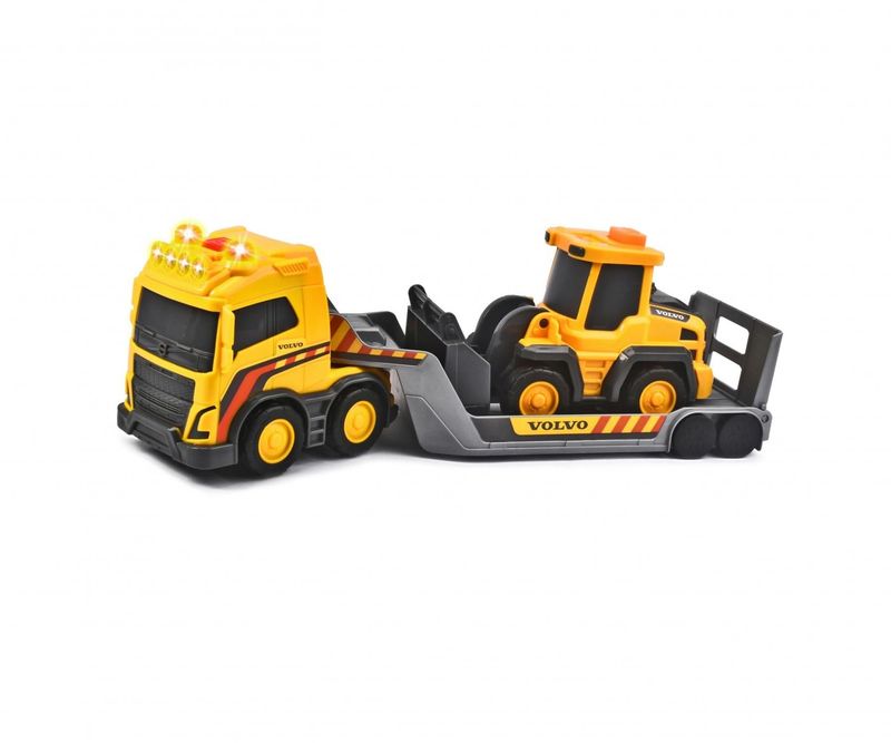 Volvo LKW mit Anhänger, Licht, Sound und Batterien   "Truck Team, Try me"   ca. 32cm