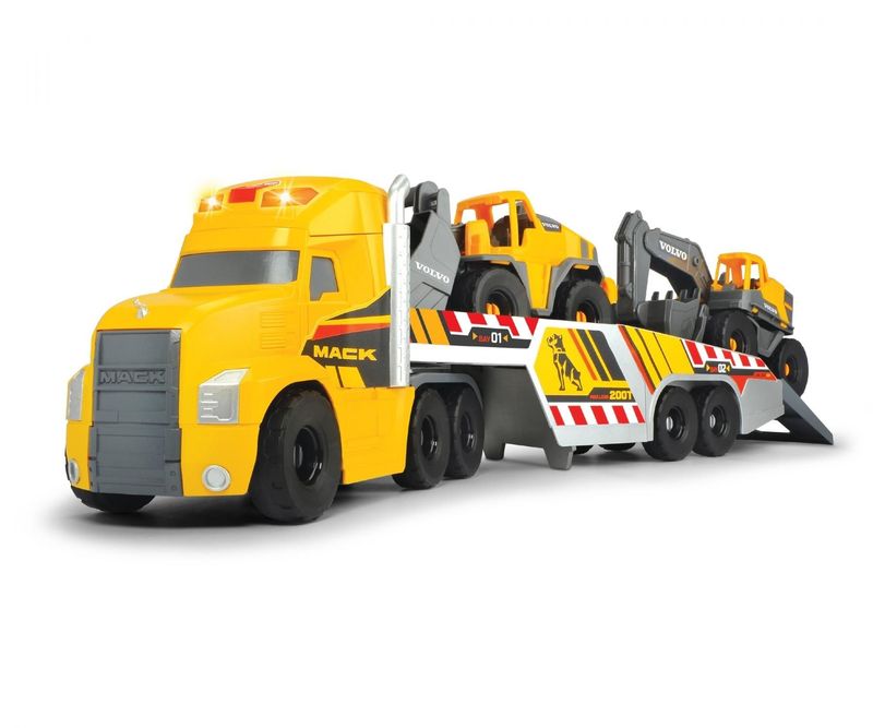 Großer Volvo Mack Truck mit 2 Volvo-Fahrzeuge   ca. 70cm
