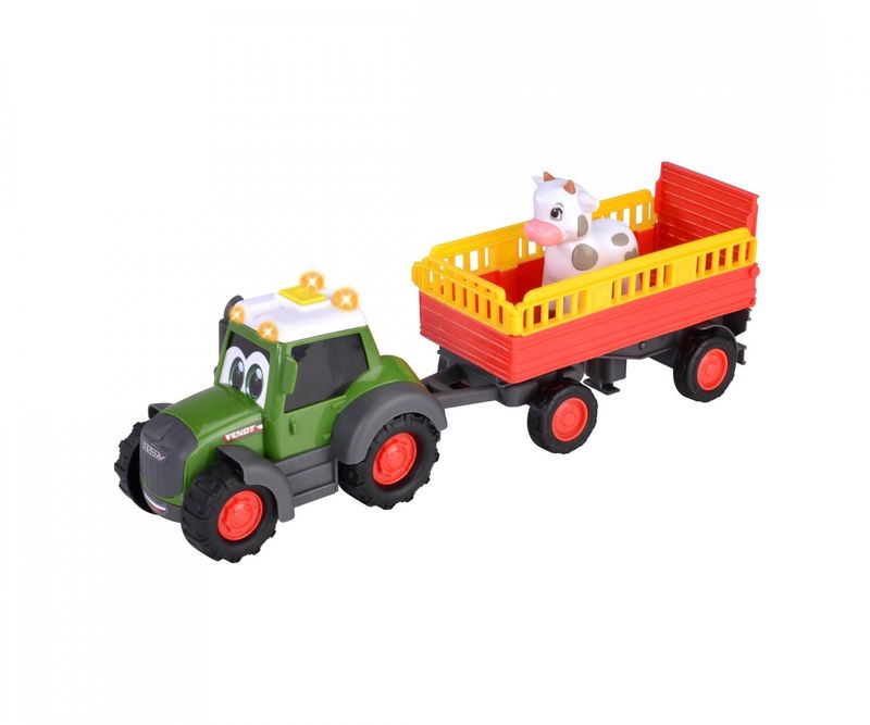 ABC Traktor mit Anhänger, Licht, Sound und Batterien   Fendti"  ca. 30cm