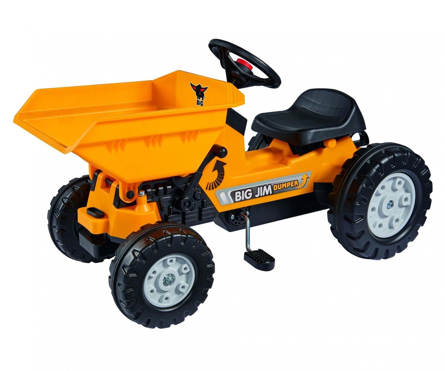 Kindertraktor für Kindergröße 95cm bis 115cm Kindertraktor für Kindergröße 95cm bis 115cm "BIG Jim Muldenkipper" Tragkraft bis 50kg ca. 88x46x54cm