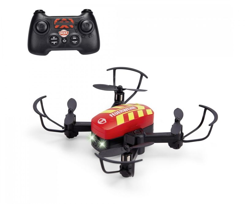RC Drohne mit Licht, Sound und Batterien  ab 8 Jahre   "Fire Drohne"  ca. 12cm