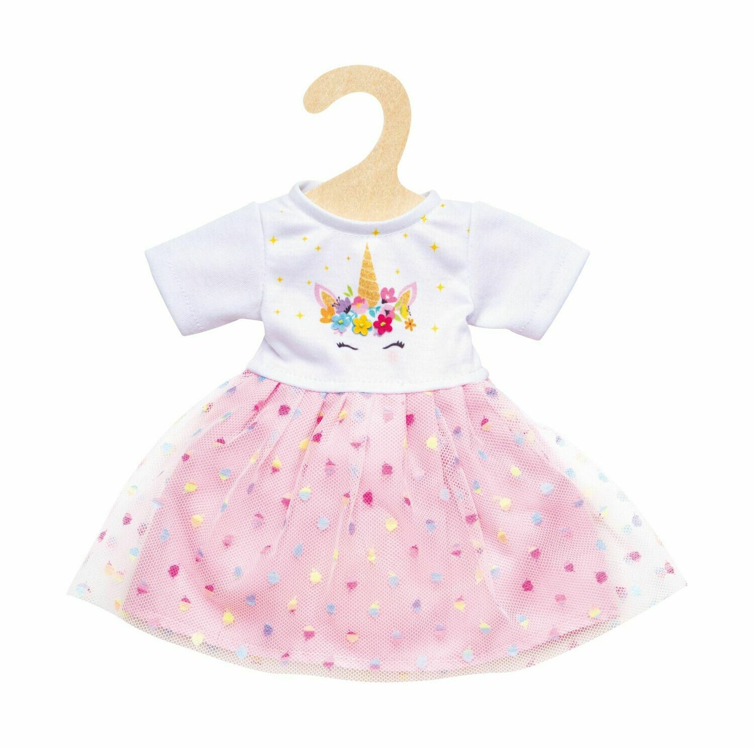 Einhorn-Kleid Einhorn-Kleid "Hannah" für Puppen-Größe 28cm - 35cm