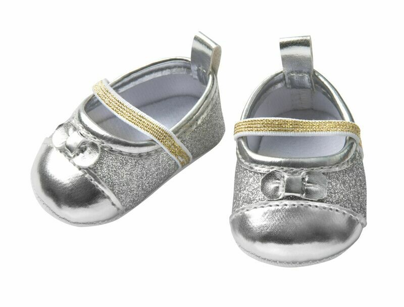 Glitzer-Ballerinas Glitzer-Ballerinas "Silber" 30cm-34cm