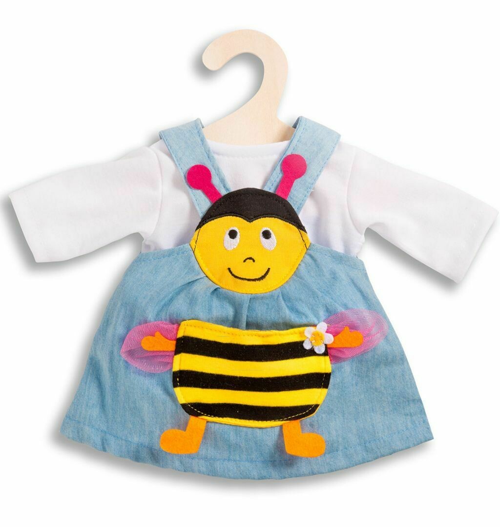 Bienen-Kleid 2-teilig für Puppen-Größe 28cm-35cm Bienen-Kleid 2-teilig für Puppen-Größe 28cm-35cm