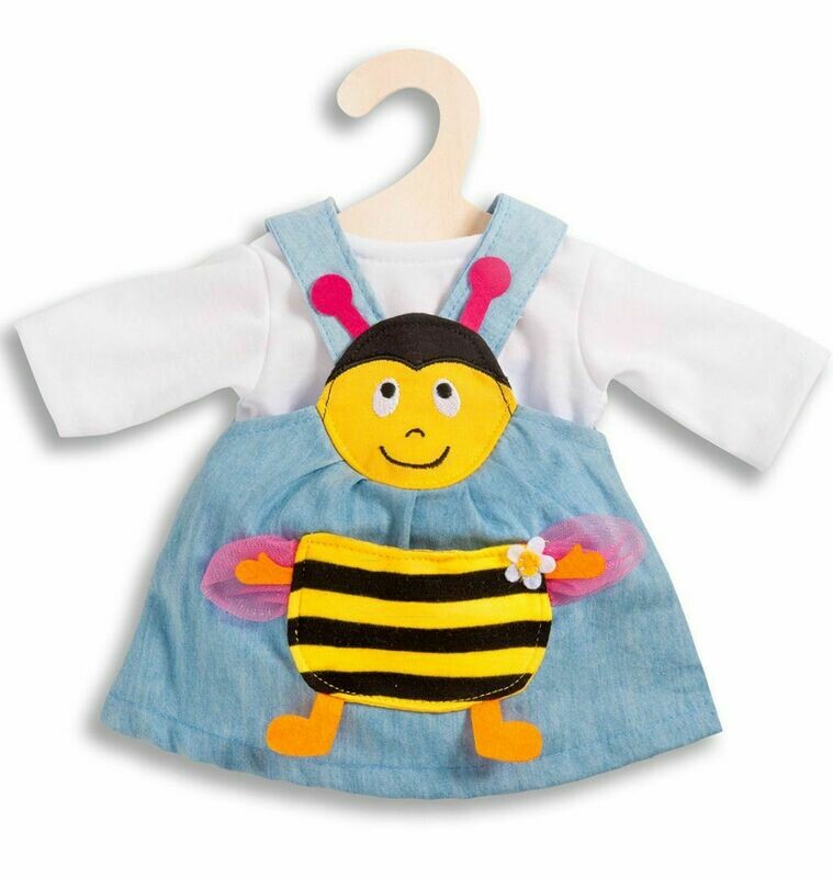 Bienen-Kleid 2-teilig für Puppen-Größe 28cm-35cm Bienen-Kleid 2-teilig für Puppen-Größe 28cm-35cm