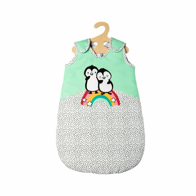 Schlafsack  "Pinguin Pünktchen"  20cm bis 25cm