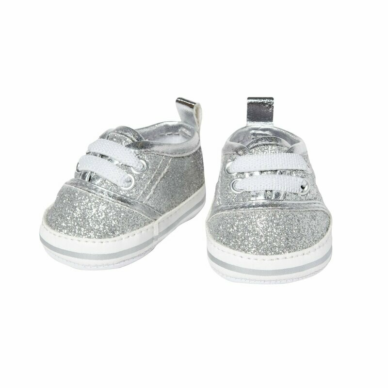 Glitzer-Sneakers Glitzer-Sneakers "Silber" 38cm-45cm
