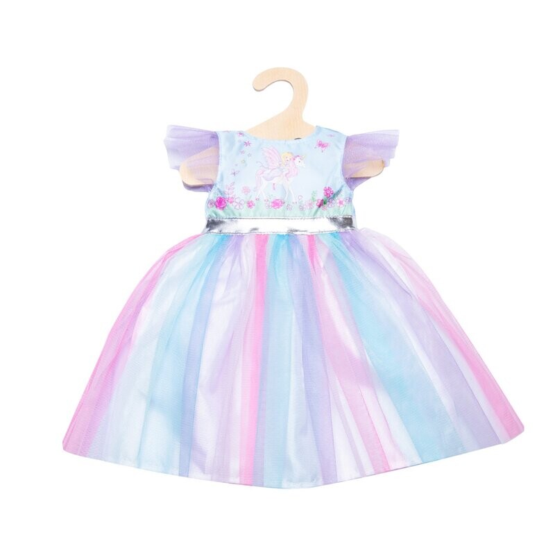 Kleid mit Silberkrone Kleid mit Silberkrone "Fee und Einhorn" für P-Größe 35cm bis 45cm