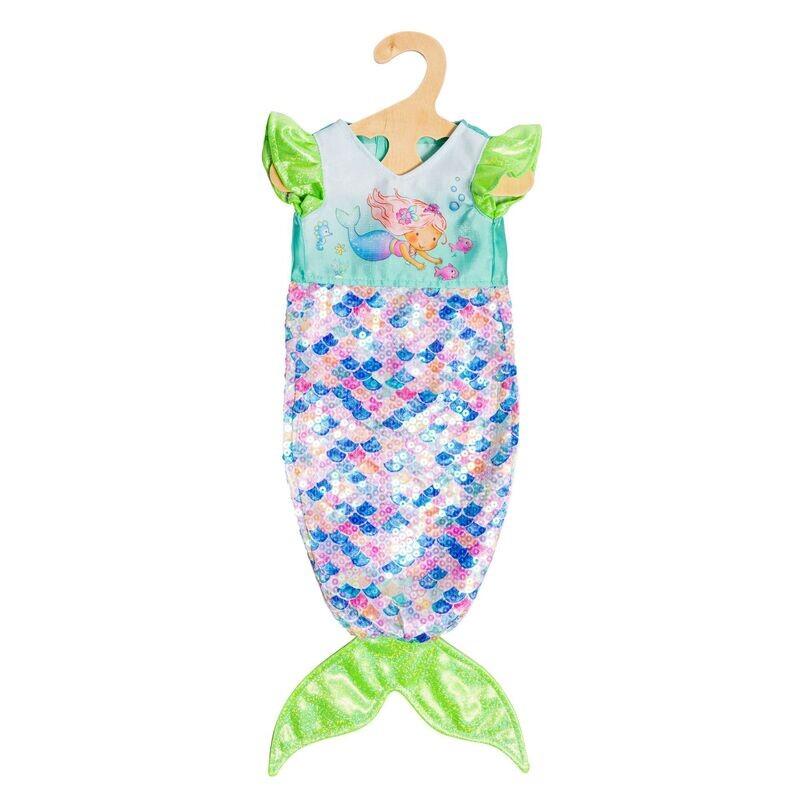 Kleid mit Wendepailetten Kleid mit Wendepailetten "Meerjungfrau Yara" für Puppen-Größe 28cm bis 35cm