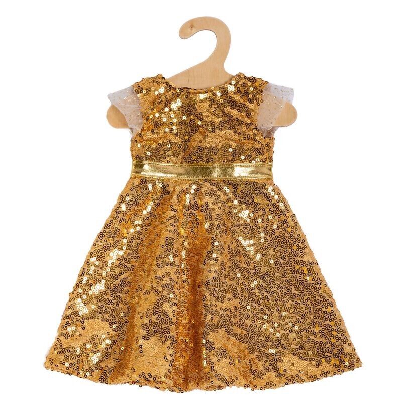 Kleid Kleid "Goldstar" für Puppen-Größe 28cm bis 35cm