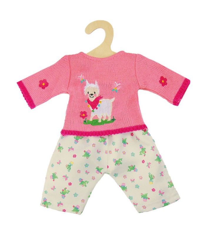 Pullover mit Hose   "Alpaka Oskar"  für  P-Größe  35cm - 45cm