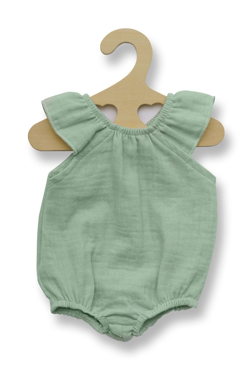 Body mit Rüschen aus 100% Bio-Baumwolle Body mit Rüschen aus 100% Bio-Baumwolle "Mint" 28cm - 35cm