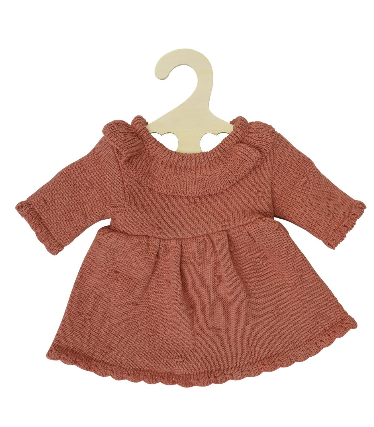 Strick-Kleid aus 100% Bio-Baumwolle Strick-Kleid aus 100% Bio-Baumwolle "Pfirsich" für P-Größe 35cm - 45cm