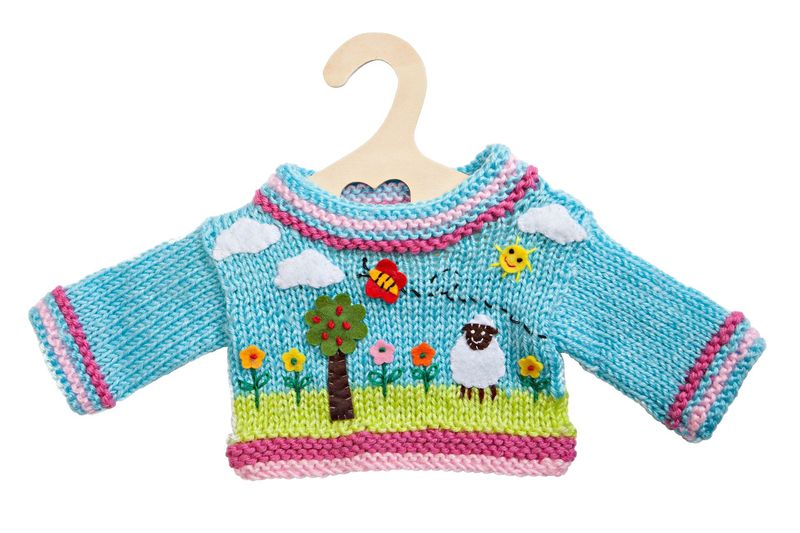 Strickpullover Strickpullover "Klein" für Puppen-Größe 28cm - 35cm