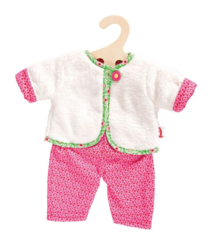 Ein kuschliges Wendejacken-Set ohne Puppe Ein kuschliges Wendejacken-Set ohne Puppe "Blumi" 2-teilig für Puppen-Größe 28cm - 35cm