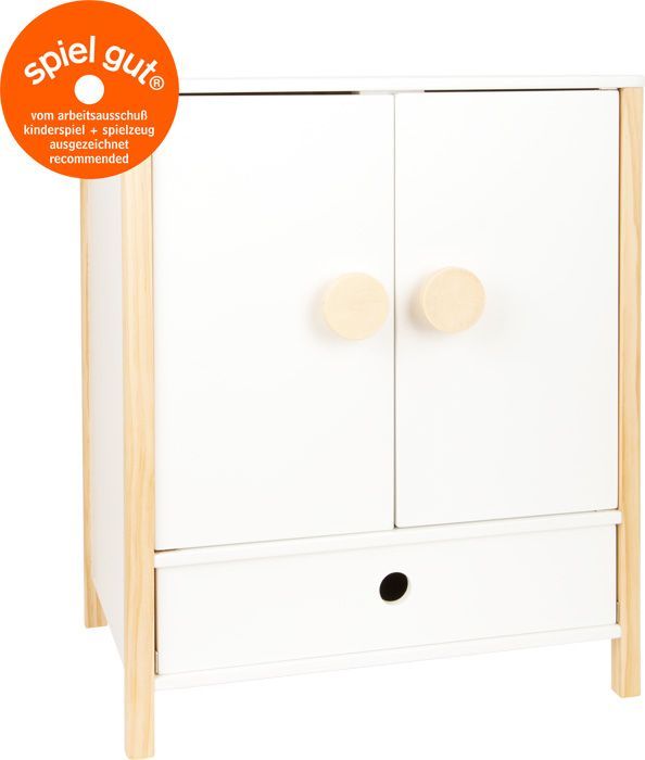 Schrank mit  Schublade und 3 Kleiderbügel   "Little Button"   ca. 40x28x48cm   Gewicht:  6,150kg