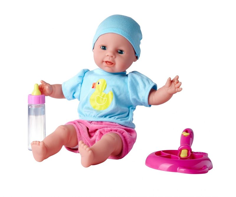 Weichkörperpuppe  Laura   "Hungry" mit Zubehör  ca. 38cm ab 2 Jahre