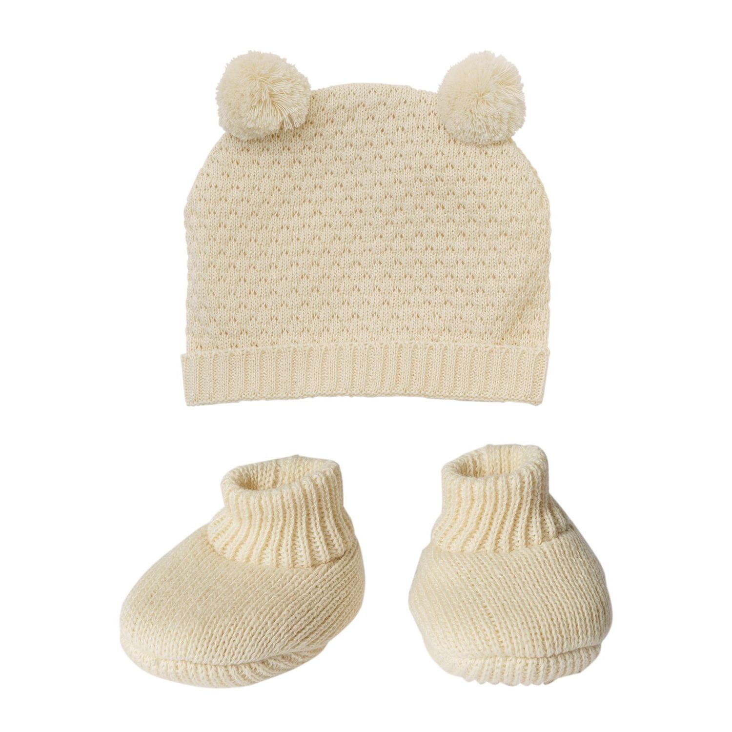 Strick-Set aus 100% Baumwolle 2-teilig Strick-Set aus 100% Baumwolle 2-teilig "Herz-Konfetti" für Puppen-Größe 35cm-45cm