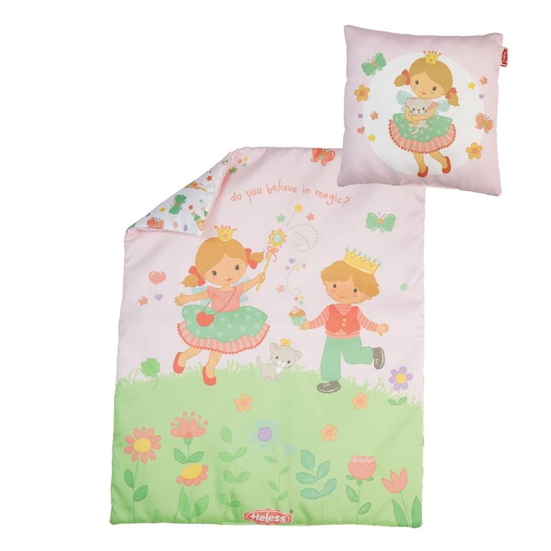 Bettdecke 44cmx34cm und Kopfkissen 16cmx16cm    "Prinzessin Emily"