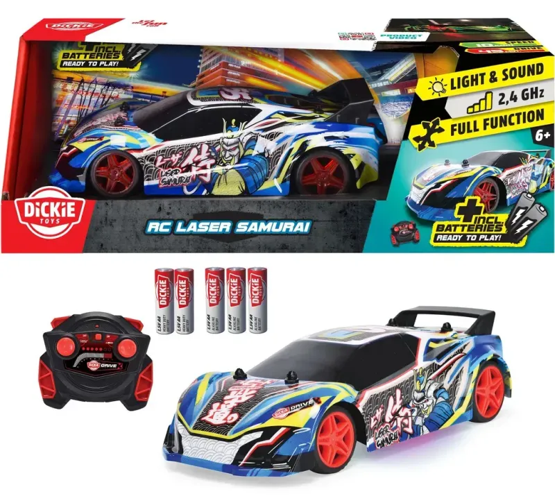 ferngesteuertes RC Auto mit Licht, Sound und   Batterien   "Laser Samurai, RTR"  ca. 22cm