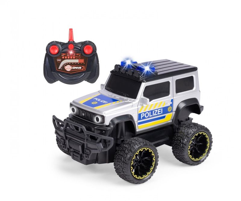 ferngesteuertes RC Auto mit Licht, Sound und Batterien   Suzuki "Jimny Police"    20cm