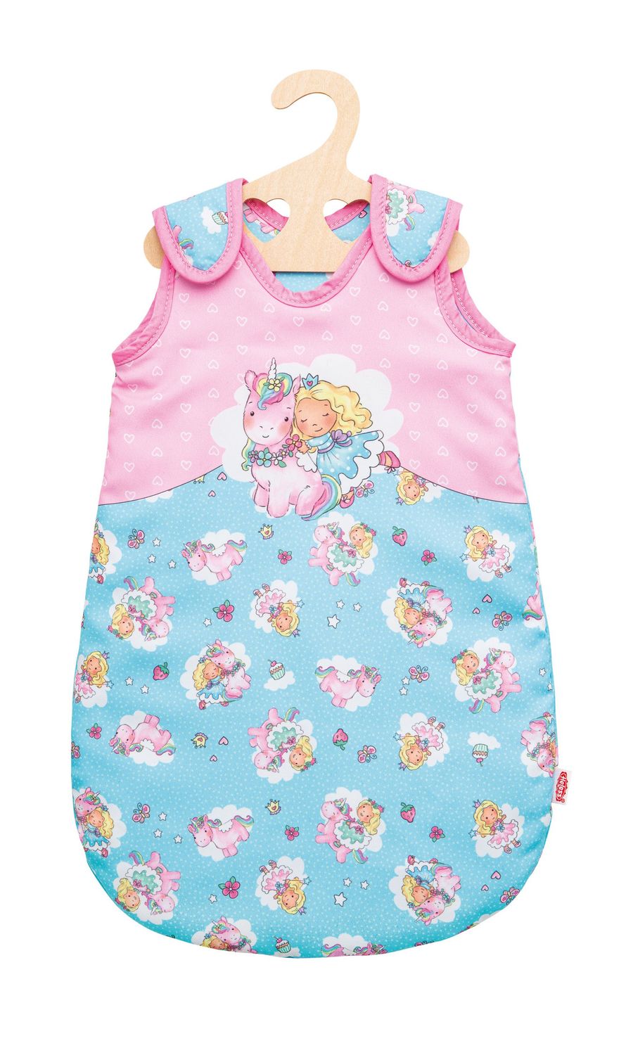 Schlafsack   "Einhorn Emil + Fee Emma"   28cm   bis   35cm