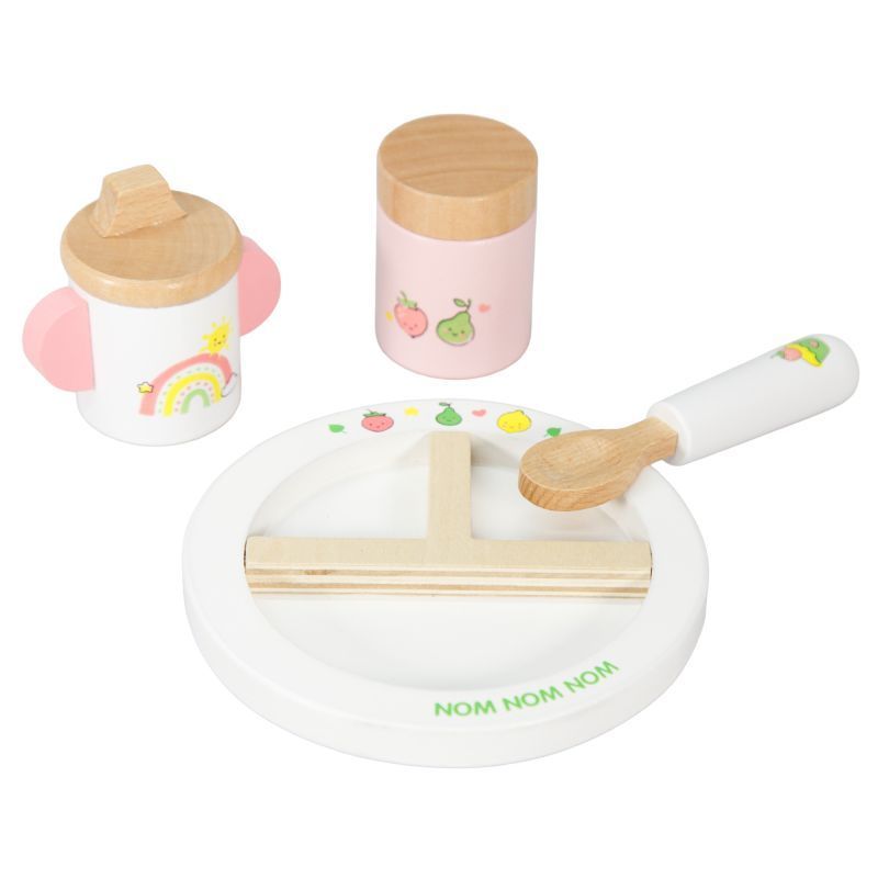 Fütterungs-Set aus Holz 4-teilig Fütterungs-Set aus Holz 4-teilig "Freche Früchtchen"